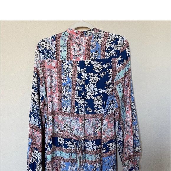 ModCloth Bohemian Dream Maxi Dress Blue Mixed Medium - Picture 11 of 16